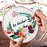 Louise Maelys Funny Embroidery Kit for Beginners Flower Wreath Cross Stitch Adults Needlepoint Kit DIY Embroidery Starter Kit
