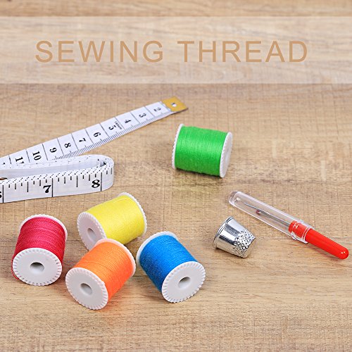 32 Pcs Sewing Thread Sewing Thread 16 Pieces Sewing Thread and 16 Pieces Bobbin