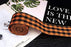 ATRBB Orange and Black Buffalo Plaid Ribbon Wired Edge Gingham Ribbon for Halloween Decoration and Bows Craft,10 Yards by 2.48 Inches (Style 5)