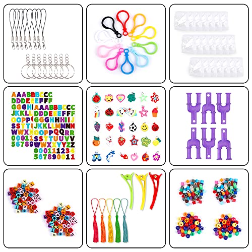 Inscraft 21900+ Loom Bands Refill Kit with Organizer, 20000+ Rubber Bands in 41 Colors, 1000 Clips,280 Beads, 5 Tassels, 5 Crochet Hooks and More, Bracelet Making Set for Girls Boys Christmas Gift