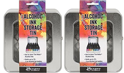 Tim Holtz Alcohol Ink Storage Tins - Pack of Two Tins