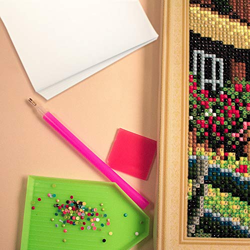 Diamond Painting Release Paper 16 x 12 cm and 15 x 10 cm Diamond Art Paper Covering Double-Sided Non-Stick Replacement Cover Sheets 5D Diamond Painting Accessories and Tool for Adult Kid (50 Pieces)