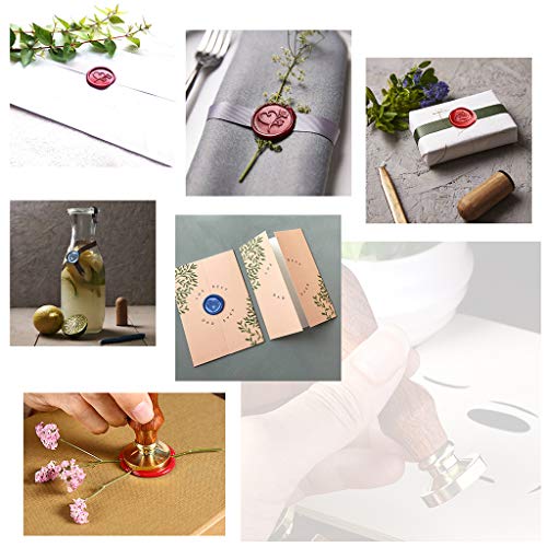 OwnMy 6 PCS Wax Seal Stamp Set for Wedding, Vintage Retro Classical Wax Sealing Stamp Arts Crafts Romantic Symbol Wax Seal Stamp Kit with Gift Box for Wedding Invitation