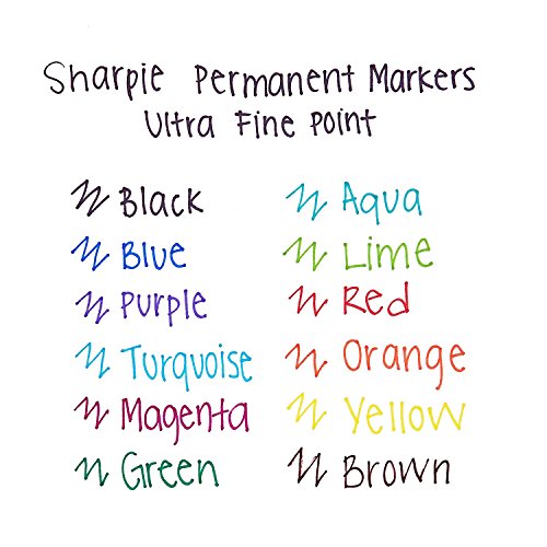 Sharpie 37161PP Ultra Fine Point Permanent Markers (Set of 4), Resists Fading and Water, Black Color, 4 Blister Pack with 2 Markers, Total 8 Markers