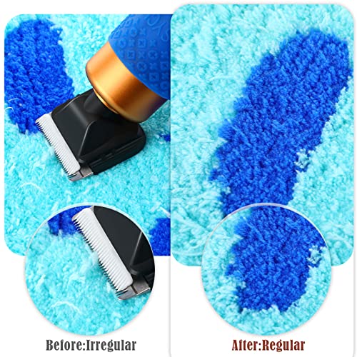 200W Carpet Trimmer Tufting Clipper Speed Adjustable Carpet Carving Clippers Low Noise Rug Trimmer Electric Tufting Shears with Replacement Head Rug Making Tool for Tufting Carpet Rug Clean and Tufted