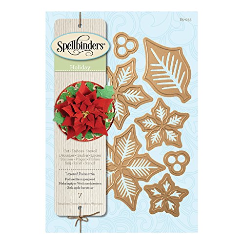 Spellbinders S5-055 Shapeabilities Layered Poinsettia Etched/Wafer Thin Dies