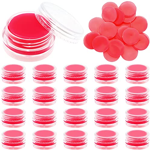 ZYNERY 20 Packs Diamond Painting Wax, Red Glue Clay with Storage Box, 0.9inch DIY Painting Glue Clay Diamond Art Accessories and Tools for Embroidery Diamond Painting Nail Art Crafts