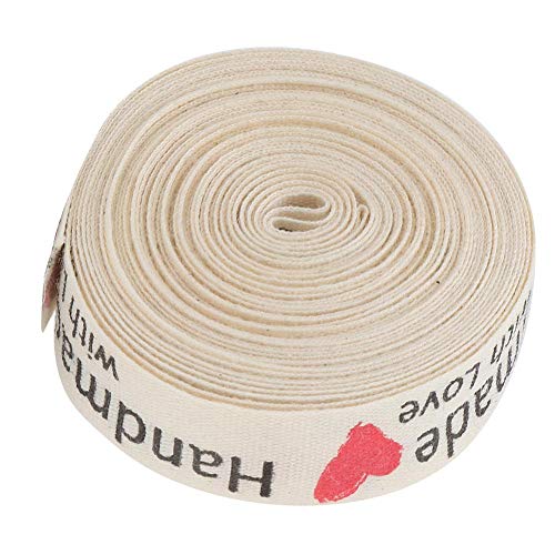 Handmade with Love' Cotton Ribbon Tape Sewing Tags Ribbon Labels for Gift Wrapping Ribbon Decoration(#3)