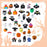 100 Pieces Random Halloween Slime Charms Assorted Halloween Flatback Resin Ornaments Wizard Pumpkin Ghost Embellishments Spider Skull Castle Shape Crafts for Halloween DIY