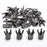 AD Beads 20 Pieces Solid Metal King & Queen Crown Big Hole Bracelet Connector Charm Beads ( King Crown (Gunmetal))