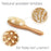 Natemia Wooden Baby Hair Brush Set for Newborns & Toddlers - Natural Soft Bristles - Ideal for Cradle Cap - Perfect Baby Registry Gift