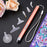 15 Pieces LED Diamond Painting Tools Set 5D Diamond Painting Drill Pens DIY Light Point Pens with Different Pen Heads, Elbow Pen Heads, Plate Trays, Anti-Slip Mats, Tape, Clay Storage Case (Rose Gold)