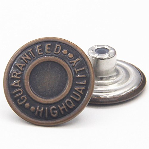 20mm Replacement Jean Buttons 12 Sets Combo Copper Tack Buttons
