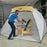 Wagner Spraytech C900038.M Large Spray Shelter with Built-In Floor & Screen for DIY Spray Painting, Hobby Paint Booth Tool Painting Station,Portable Tent, White, Yellow