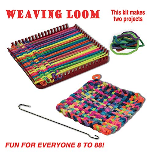 Pepperell Weaving Loom Retro Craft Kit, Red