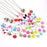 HSWE 263 PCS Charm Bracelet Making Kit,Colorful Gummy Candy Bear Milk Tea Lollipop Flower Pendant Charms Cute Funny Mushroom Earring Necklace DIY Jewelry Craft Making for Girls Teens