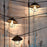 LumaBase Electric Café String Lights with 10 Bronze Metal Shades