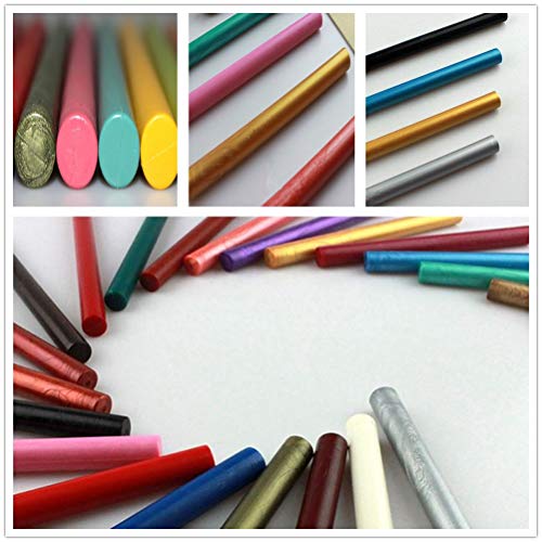 XICHEN®10PCS Vintage Sealing Glue Gun Sealing Wax Wax Sticks Wax Seal Supplies a Variety of Colors (Mixed Color Random)