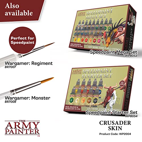 The Army Painter Crusader Skin Speedpaint- Acrylic Non-Toxic Heavily Pigmented Water Based Paint for Tabletop Roleplaying, Boardgames, and Wargames Miniature Model Painting