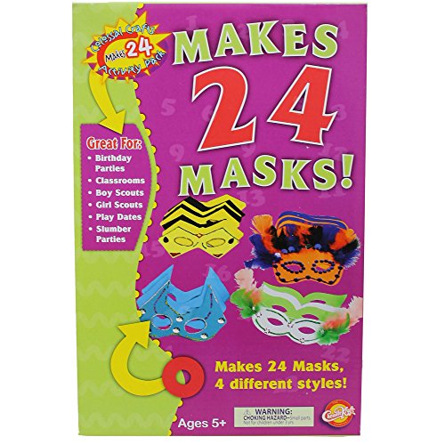 Creativity Street Foam Party Craft Mask Activity Kit, Assorted