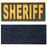 SdTacDuGe PVC Police Patch Hook Fastener Sheriff Patch for MilitaryTactical Vest Combat Plate Carrier Law Enforcement Gears (7"*3", Ranger Green and Gold)