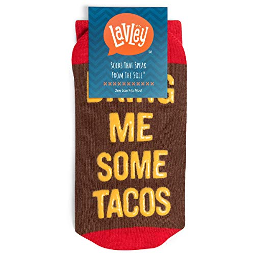 If You Can Read This - Funny Socks Novelty Gift For Men, Women and Teens (Tacos)