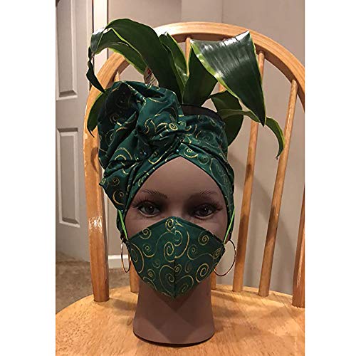Hedume Afro American Mannequin Head with Clamp, Bald Manikin head, Black Styrofoam Mannequin Head for Wigs, Hat, Glasses Display