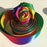 Tvoip 1-1/2"(38mm) 25Yards Double Sided Pastel Rainbow Polyester Ribbon,DIY Handmade Materials,Wedding Gift (Rainbow 2)