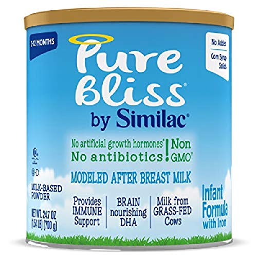 Similac Pure Bliss Infant Formula, Modeled After Breast Milk, Non-GMO, 24.7 Oz