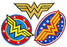 Set of 3 Wonder Woman Embroidered Iron on Patch Logo Superhero