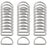 Rrina 30Pcs 304 Stainless Steel Welded Heavy D-Rings for Hand DIY Accessories Hardware Bags Ring Dog Leashes Dee Ring (1-1/4inch)