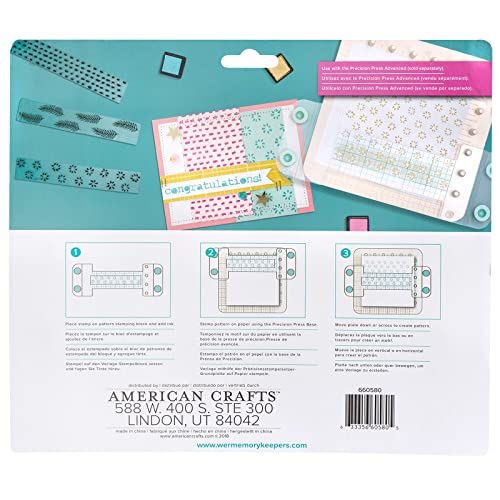 We R Memory Keepers 0633356605805 Accessories Pattern Stamping Block (5 Piece)