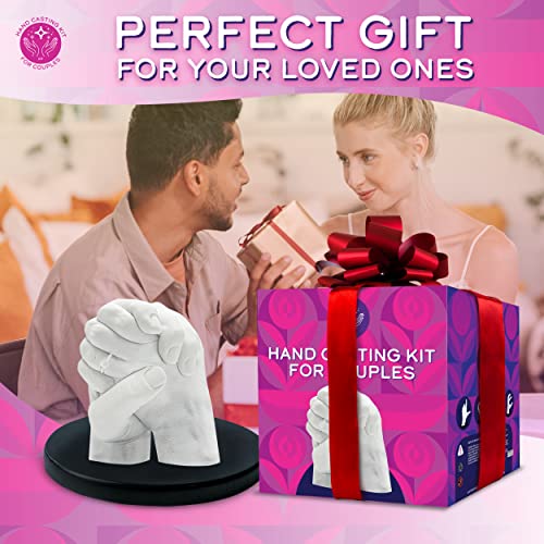 Hand Casting Kit for Couples with Practice Kit - Hand Mold Casting Kit Anniversary, Sculpture Molding, Unique Couple Gifts, Gifts for Boyfriend, Husband, Him, Her, Girlfriend, Wedding Gifts Keepsake
