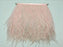 MELADY 2 Yards Fashion Dress Sewing Crafts Costumes Decoration Ostrich Feathers Trims Fringe with Satin Ribbon Tape (Light Pink)