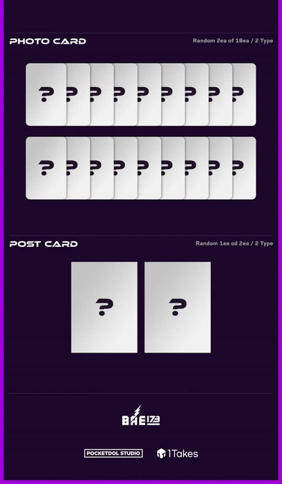 DREAMUS BAE173 ODYSSEY : DaSH 4th Mini Album Platform Version Card Holder+PVC Photocard Album+Photocard+Postcard+Tracking
