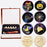 SWANGSA Wax Seal Stamp Set, Vintage 6 Pieces Halloween Sealing Wax Stamp Heads + 1 Wooden Handle Sealing Stamp Kit (Halloween Set)