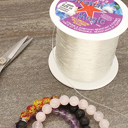 Pepperell SMF10001 Stretch Magic 0.7mm Bead and Jewelry Cord, 100m, Clear