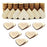 WLIANG 200 Pcs 1 inch Wood Heart Cutouts, Unfinished Blank Wooden Hearts Shapes Wood Slices Tags for Crafts for Wedding Guest Book, Valentine's Day, Thanksgiving, DIY Card Decorations Making