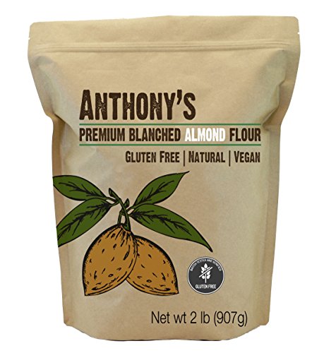 Anthony's Almond Flour Blanched, 2 lb, Batch Tested Gluten Free, Non GMO, Vegan, Keto Friendly