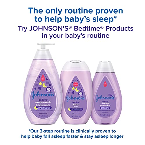 Johnson's Tear-Free Bedtime Baby Moisture Wash with Soothing NaturalCalm Aromas, 27.1 fl. oz