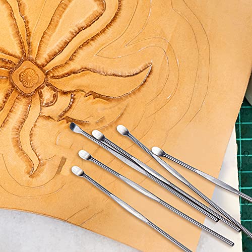 50 Pieces Stainless Steel Wax Sticks Concentrate Carving Tool Wax Carving Tools for Wax Accessories Spoon Stick Easy to Hold and Engrave