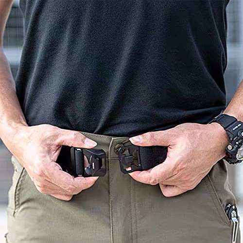 Magnetic Quick-Release Buckle Replacement – 1 Inch 2 Pack Magnetic Buckle Snaps for Tactical Backpack Strap Belt Buckle Military Accessories Black TXZWJZ