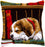 Vervaco Cross Stitch Cushion Kit Dog Sleeping on Bookshelf 16" x 16"
