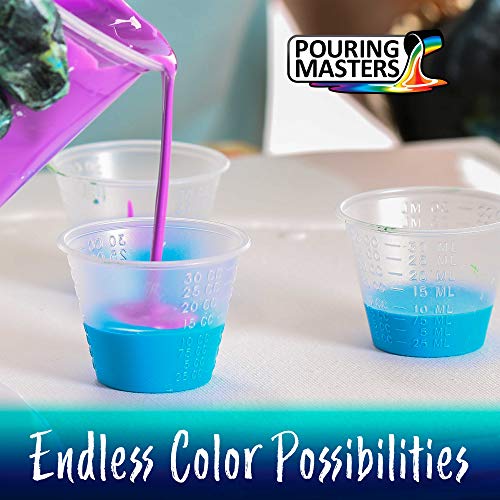Pouring Masters Cotton Candy Pink Acrylic Ready to Pour Pouring Paint – Premium 8-Ounce Pre-Mixed Water-Based - for Canvas, Wood, Paper, Crafts, Tile, Rocks and More