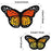 20pcs Monarch Butterfly Iron on Patches, 2 Size Embroidered Sew Applique Repair Patch
