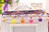Yalulu 5 Yards Black Retro Rainbow Pom Pom Tassel Trim Ball Fringe Ribbon Handwork DIY Sewing Accessory Lace for Home Wedding Craft Party Decoration