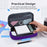 Big Capacity Pencil Case 3 Compartments Canvas Bag Multifunctional Marker Pen Pouch Holder Office College School Durable Portable Large Storage Bag for Kids Teens Student Adults Purple