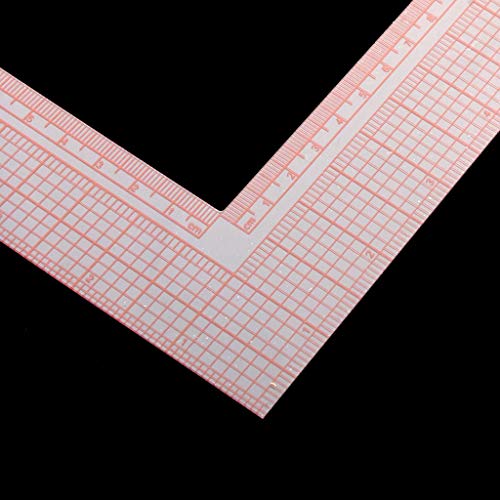 Universal L-Square Quilting Ruler 90 Degree Ruler Sewing Hard Plastic Garment Pattern and Dress Making Ruler