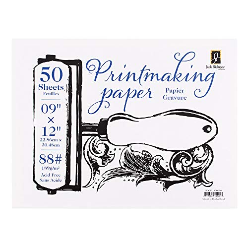 Richeson Printmaking Paper, 88# 12x9 inches, 50 Sheets (100758)