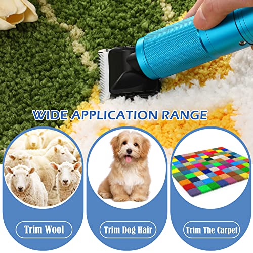 Carpet Trimmer Low Noise Rug Carver Electric Speed Adjustable Rug Tufting Carver Clippers Electric Clippers Carpet Carving Tool for Handmade Rug Clean and Tufted Carpet Rug(Metal Handle,280W)